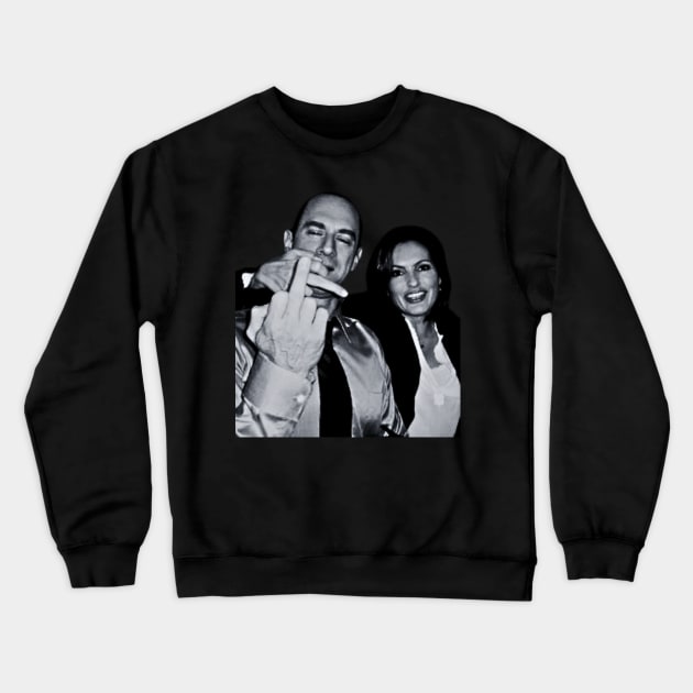 Vintage Elliot Stabler And Olivia Benson Crewneck Sweatshirt by AJIHAKEHA
